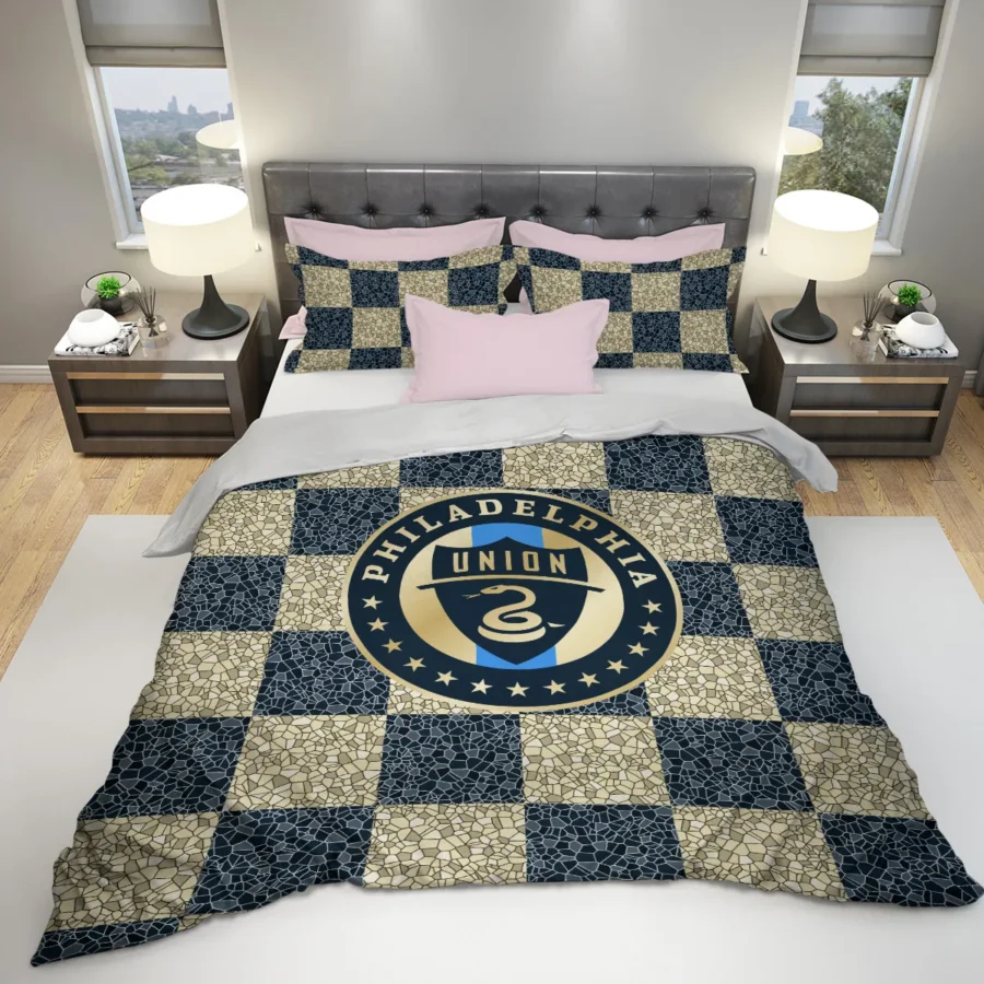 Caro Pattern MLS Philadelphia Union Exclusive All Over Prints BLMLS91024A1PHISJT - Bedding Set