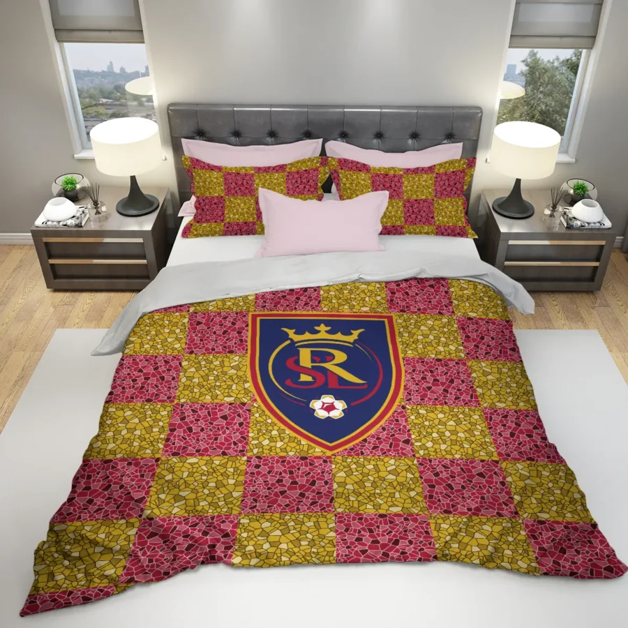 Caro Pattern MLS Real Salt Lake Exclusive All Over Prints BLMLS91024A1RSLSJT - Bedding Set