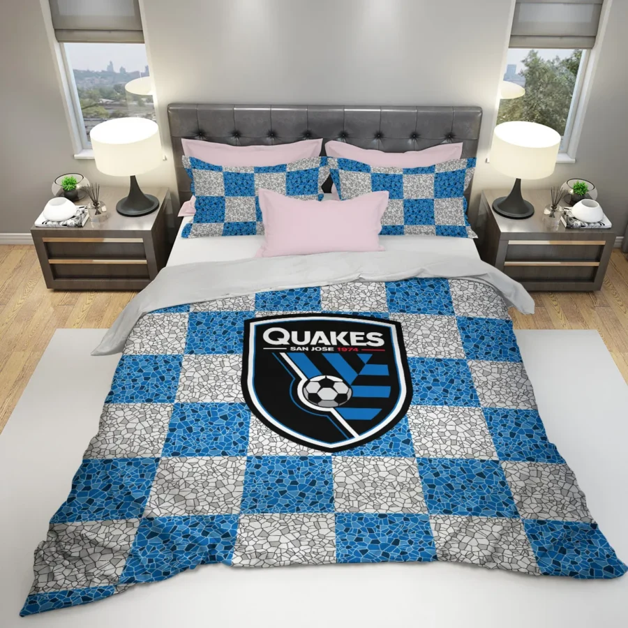 Caro Pattern MLS San Jose Earthquakes Exclusive All Over Prints BLMLS91024A1SJSJT - Bedding Set