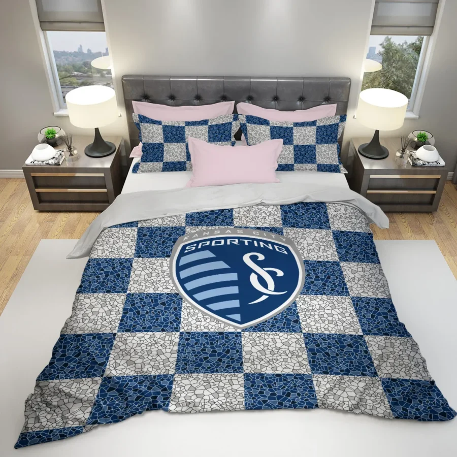 Caro Pattern MLS Sporting Kansas City Exclusive All Over Prints BLMLS91024A1SKCSJT - Bedding Set