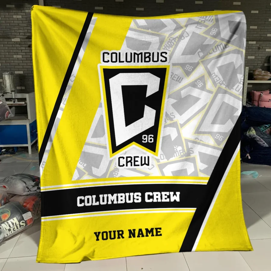 Special Release Columbus Crew MLS Blanket All Over Prints HOMLS081024BLK01CLB