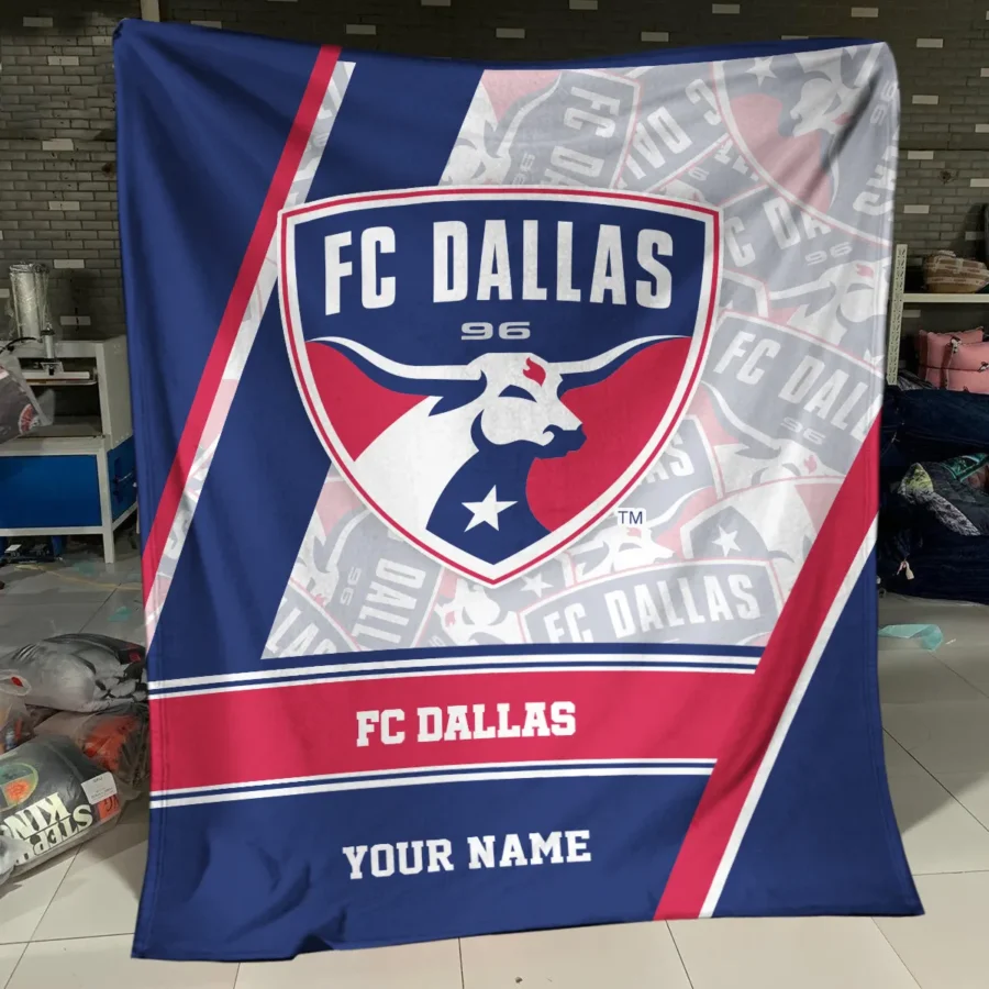 Special Release FC Dallas MLS Blanket All Over Prints HOMLS081024BLK01DAL