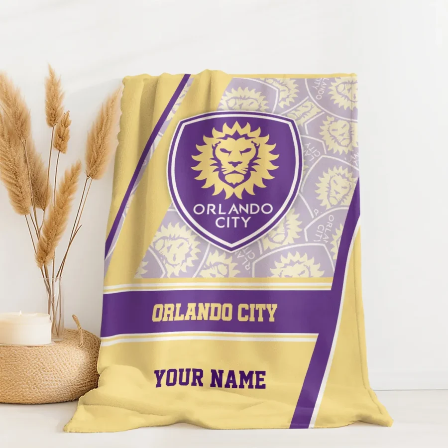 Special Release Orlando City MLS Blanket All Over Prints HOMLS081024BLK01ORL