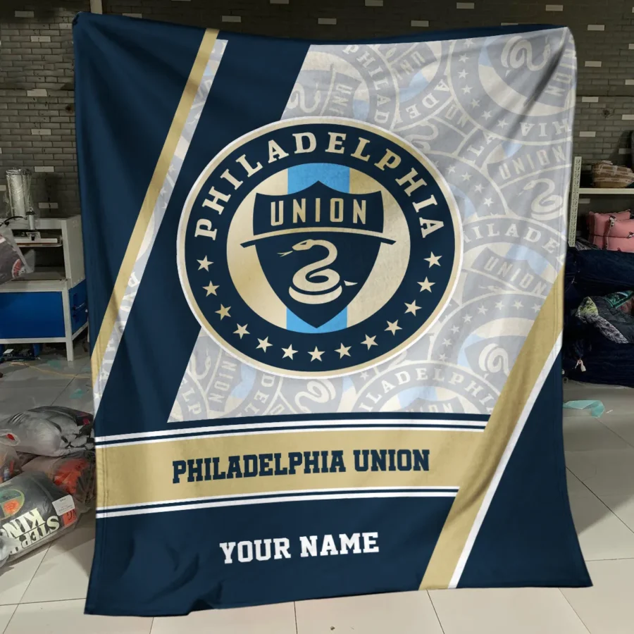 Special Release Philadelphia Union MLS Blanket All Over Prints HOMLS081024BLK01PHI