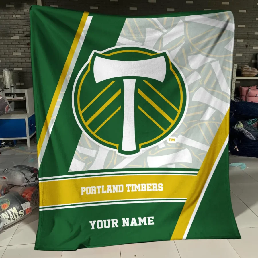 Special Release Portland Timbers MLS Blanket All Over Prints HOMLS081024BLK01POR