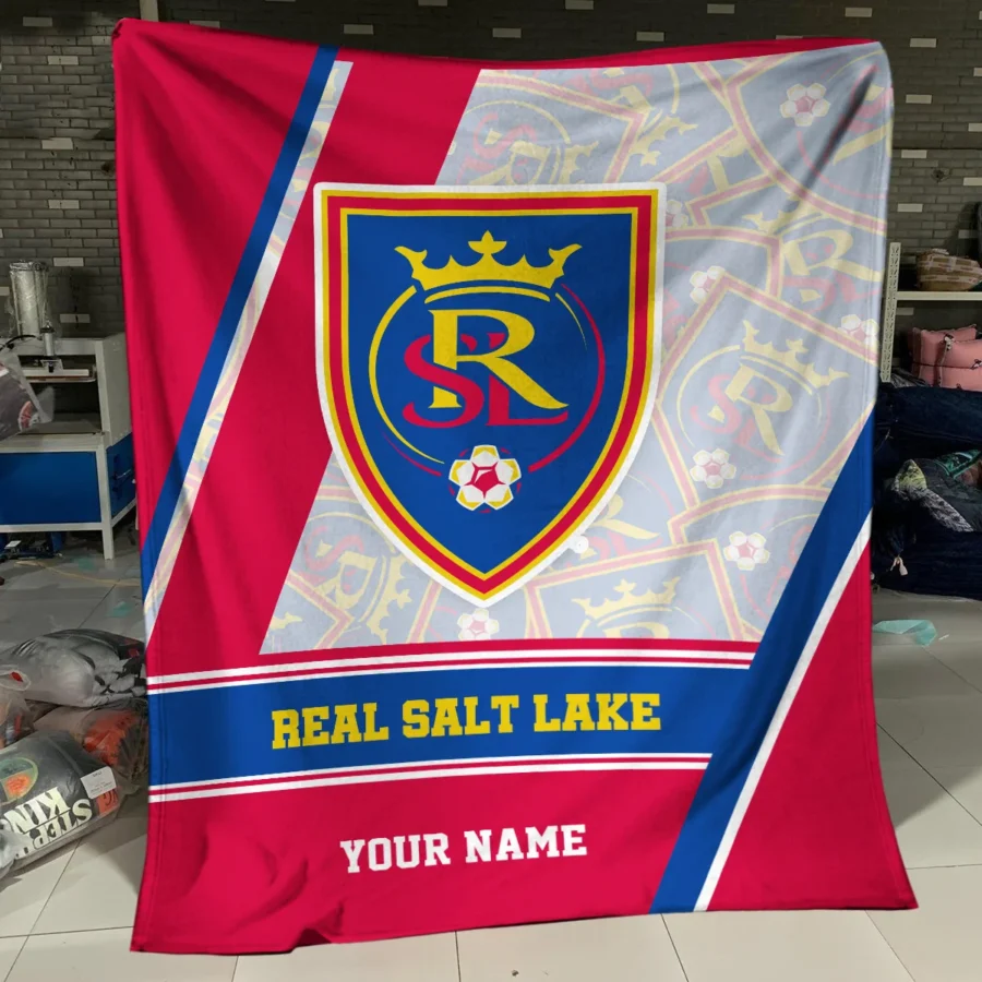 Special Release Real Salt Lake MLS Blanket All Over Prints HOMLS081024BLK01RSL