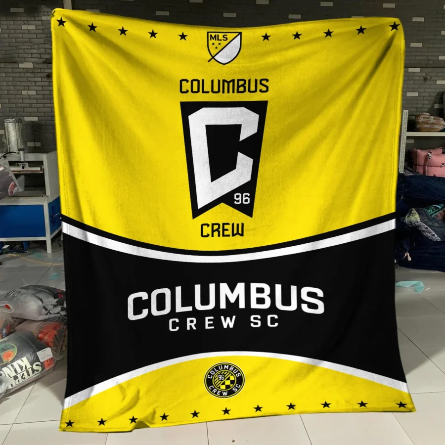 Special Release Columbus Crew MLS Blanket All Over Prints HOMLS091024BLK01CLB