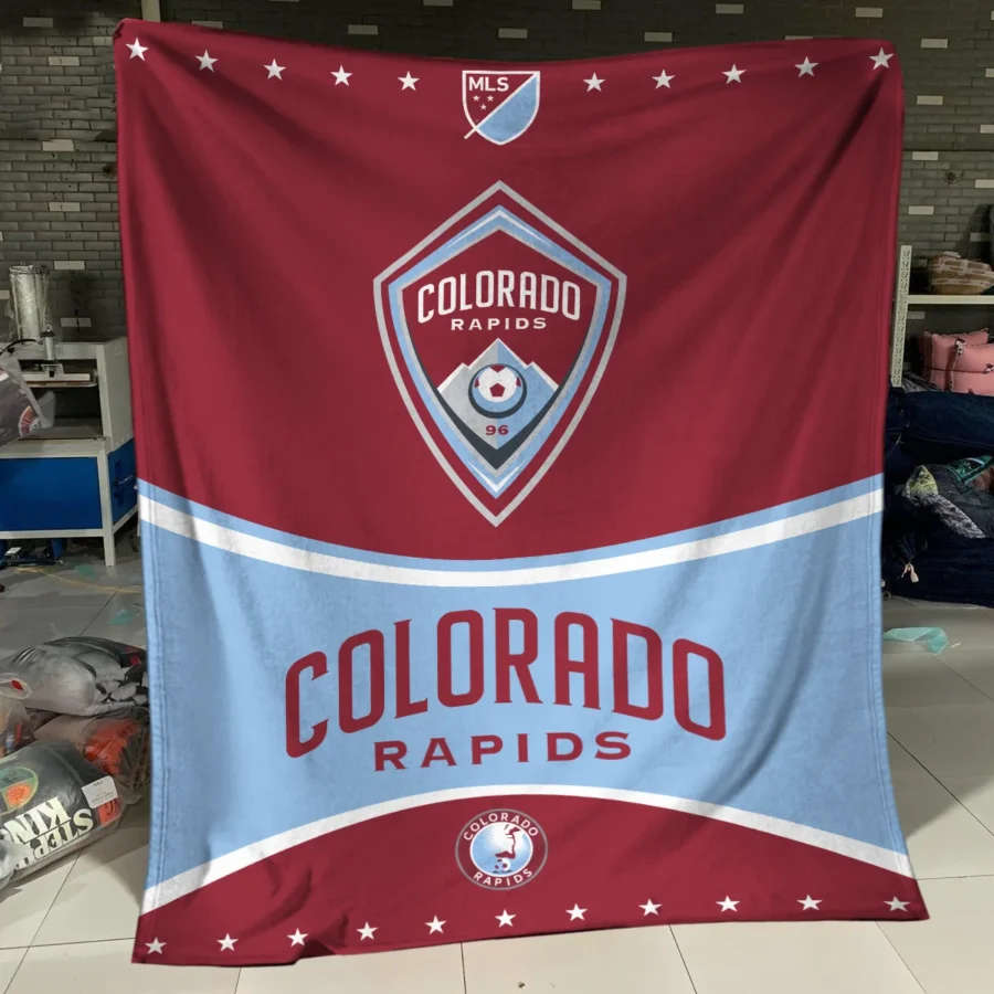 Special Release Colorado Rapids MLS Blanket All Over Prints HOMLS091024BLK01COL