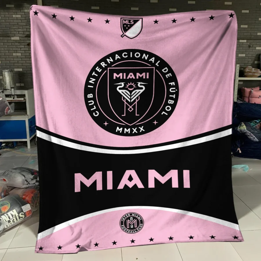 Special Release Inter Miami MLS Blanket All Over Prints HOMLS091024BLK01MIA