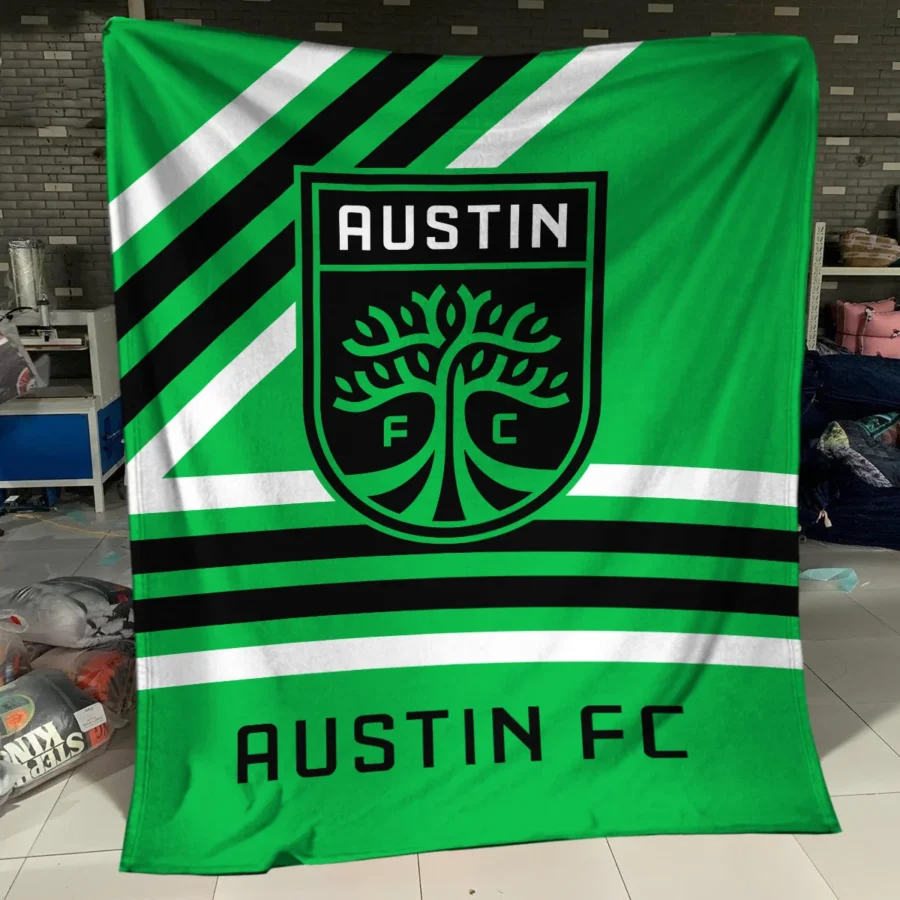 Special Release Austin FC MLS Blanket All Over Prints HOMLS101024BLK01ATX