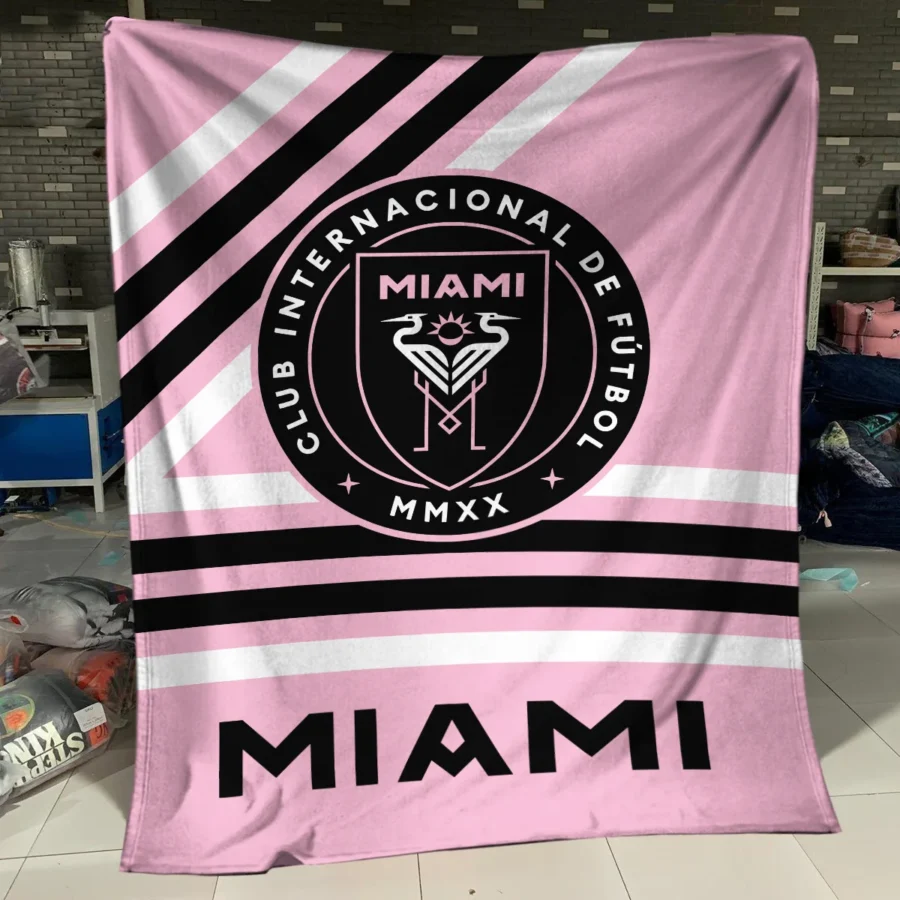 Special Release Inter Miami MLS Blanket All Over Prints HOMLS101024BLK01MIA