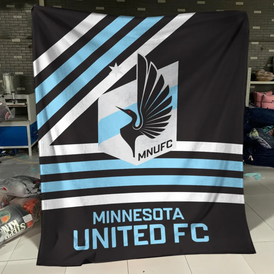 Special Release Minnesota United MLS Blanket All Over Prints HOMLS101024BLK01MIN