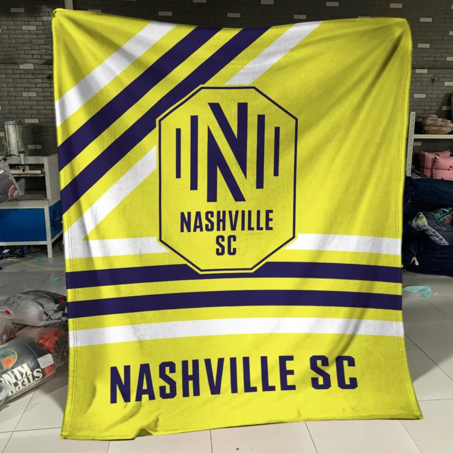 Special Release Nashville SC MLS Blanket All Over Prints HOMLS101024BLK01NSH