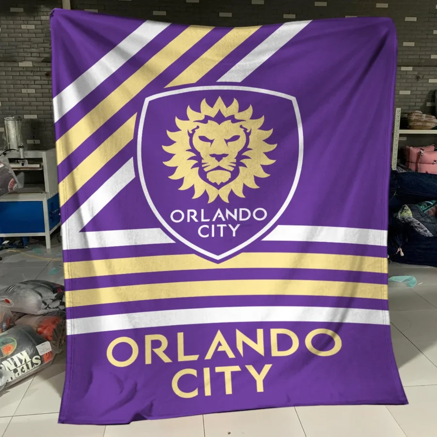 Special Release Orlando City MLS Blanket All Over Prints HOMLS101024BLK01ORL