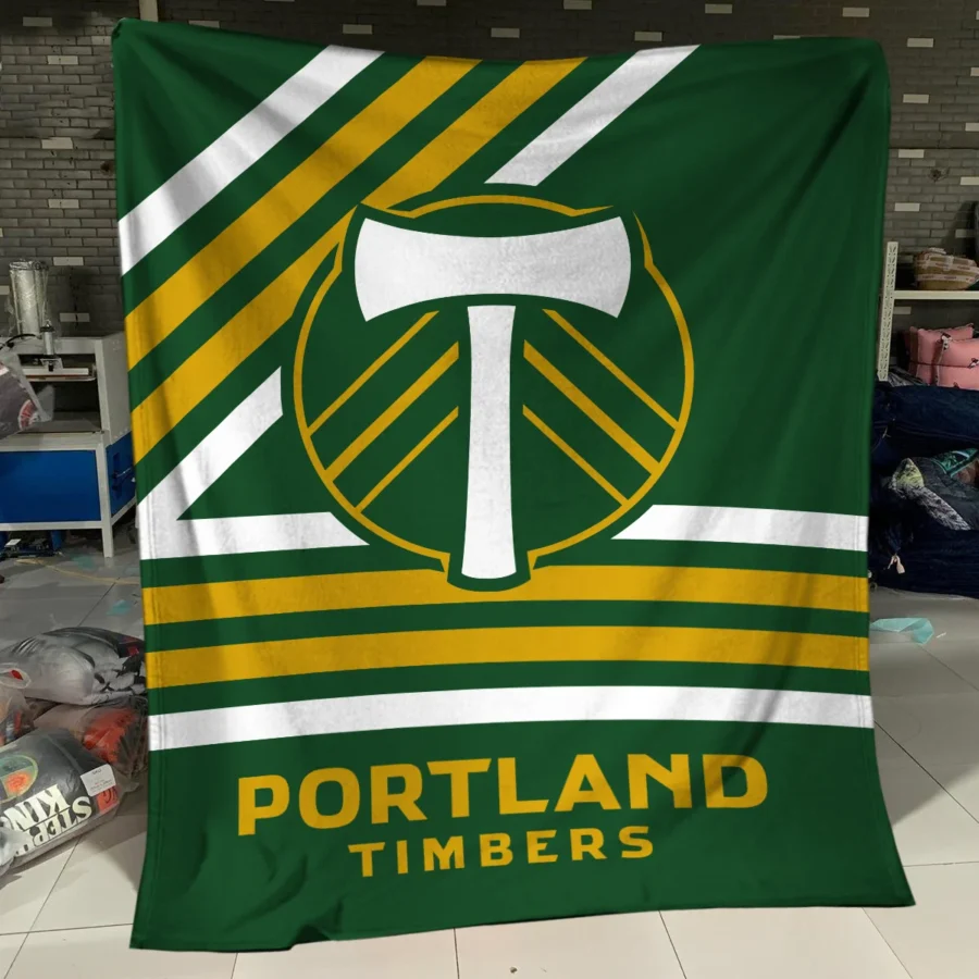 Special Release Portland Timbers MLS Blanket All Over Prints HOMLS101024BLK01POR