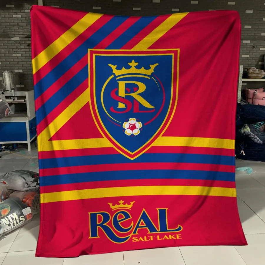 Special Release Real Salt Lake MLS Blanket All Over Prints HOMLS101024BLK01RSL