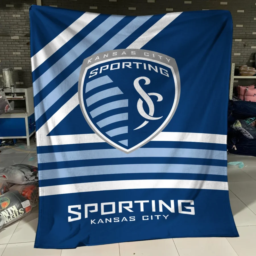 Special Release Sporting Kansas City MLS Blanket All Over Prints HOMLS101024BLK01SKC