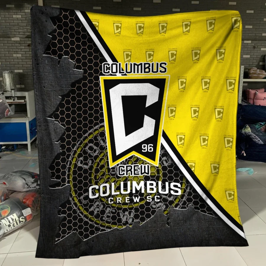 Special Release Columbus Crew MLS Blanket All Over Prints HOMLS111024BLK01CLB