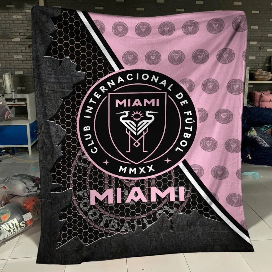 Special Release Inter Miami MLS Blanket All Over Prints HOMLS111024BLK01MIA