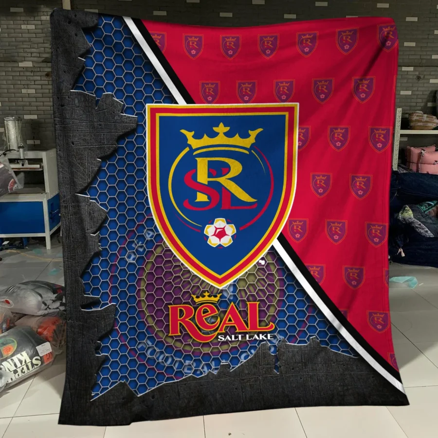 Special Release Real Salt Lake MLS Blanket All Over Prints HOMLS111024BLK01RSL