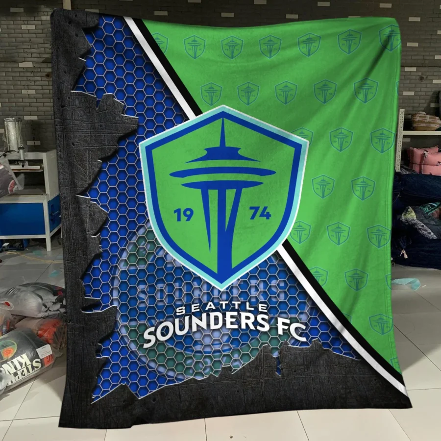 Special Release Seattle Sounders MLS Blanket All Over Prints HOMLS111024BLK01SEA