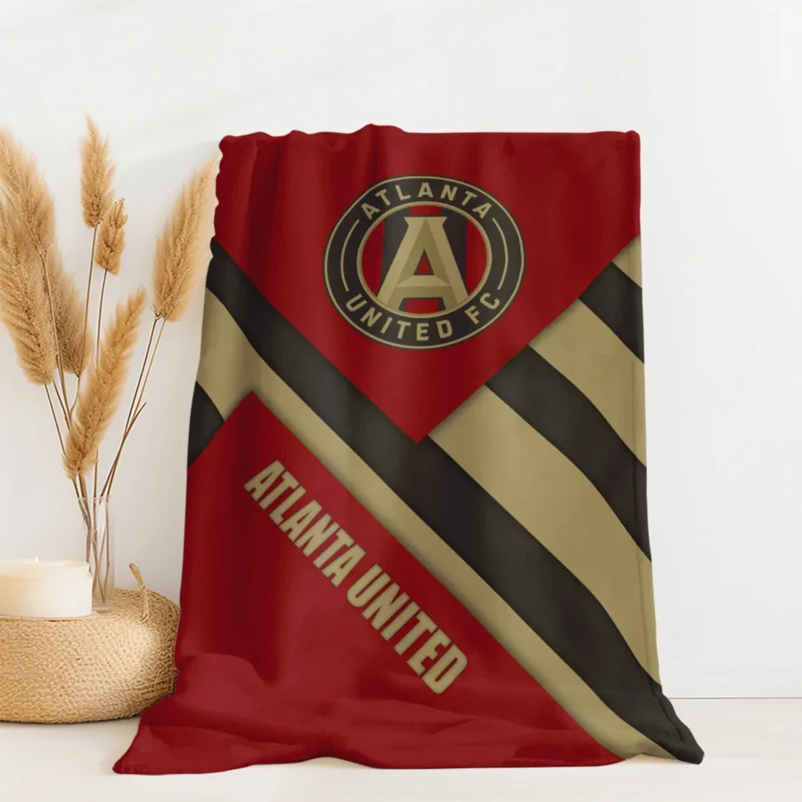 Special Release Atlanta United MLS Blanket All Over Prints HOMLS111024BLK02ATL