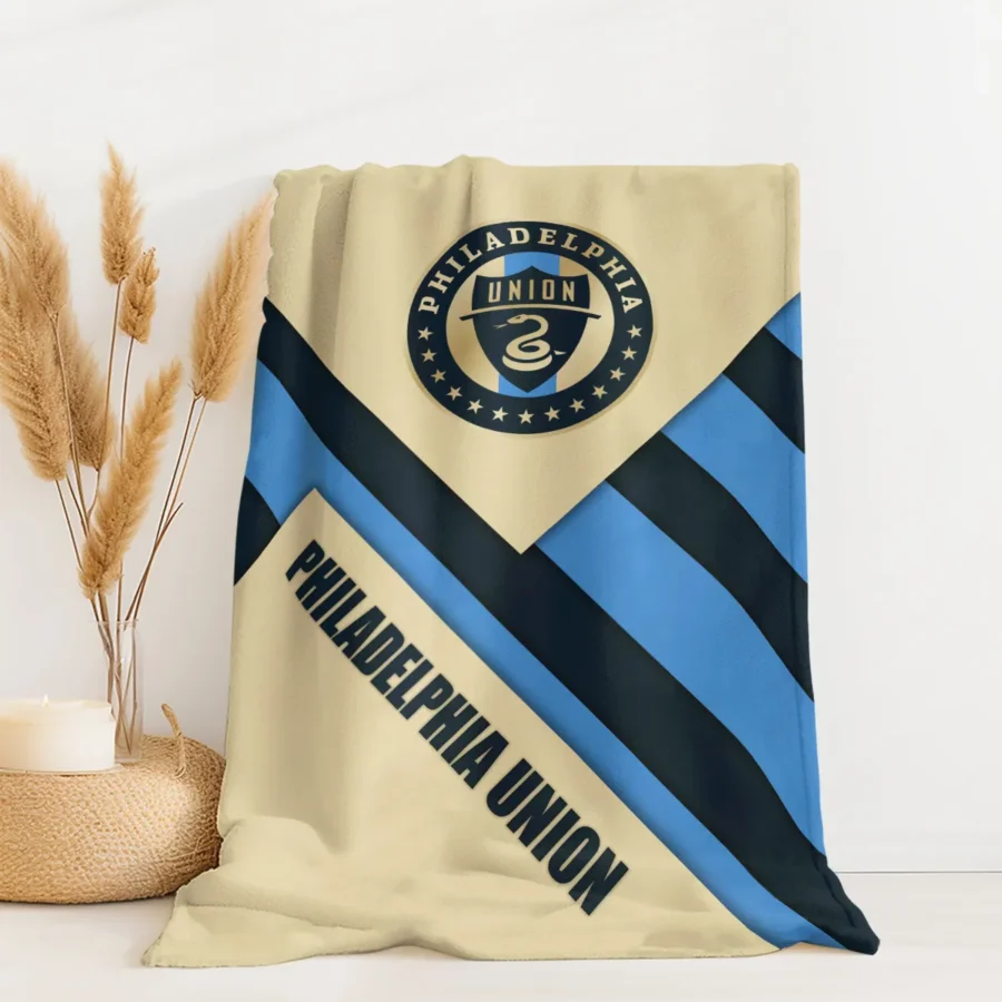 Special Release Philadelphia Union MLS Blanket All Over Prints HOMLS111024BLK02PHI