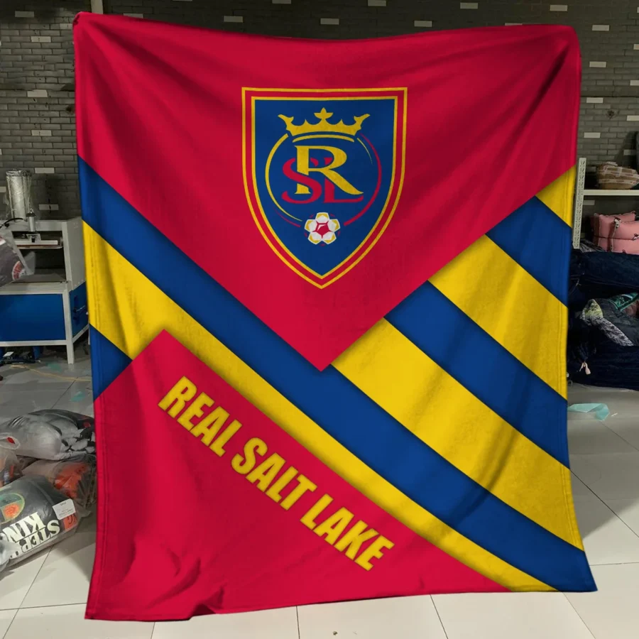 Special Release Real Salt Lake MLS Blanket All Over Prints HOMLS111024BLK02RSL