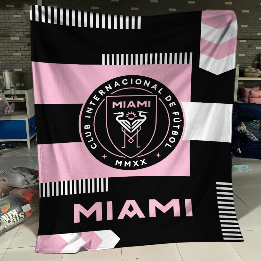 Special Release Inter Miami MLS Blanket All Over Prints HOMLS161024BLK01MIA