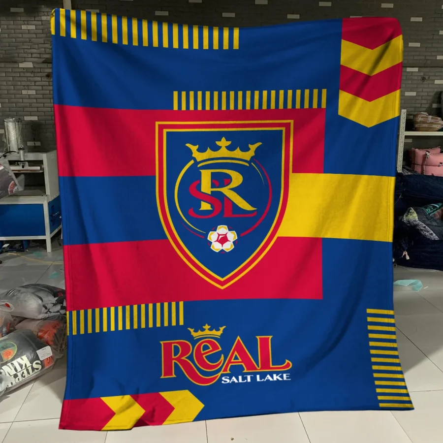 Special Release Real Salt Lake MLS Blanket All Over Prints HOMLS161024BLK01RSL