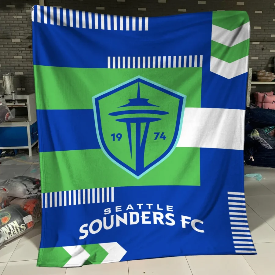 Special Release Seattle Sounders MLS Blanket All Over Prints HOMLS161024BLK01SEA