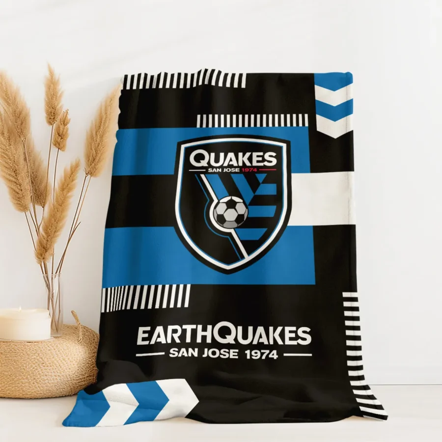 Special Release San Jose Earthquakes MLS Blanket All Over Prints HOMLS161024BLK01SJ