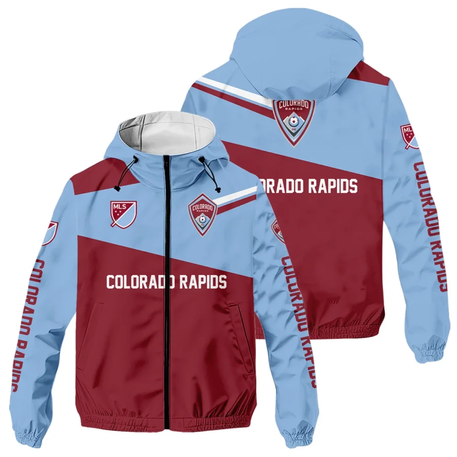 Special Release Colorado Rapids MLS Windbreaker Outdoor Jacket HOMLS041024WJ02COL