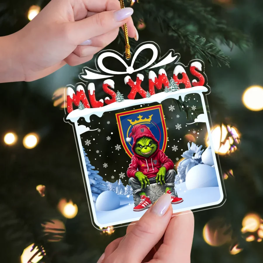 Special Release Adidas Real Salt Lake MLS Custom Shape Acrylic Ornament HOMLS041024ONM01RSL