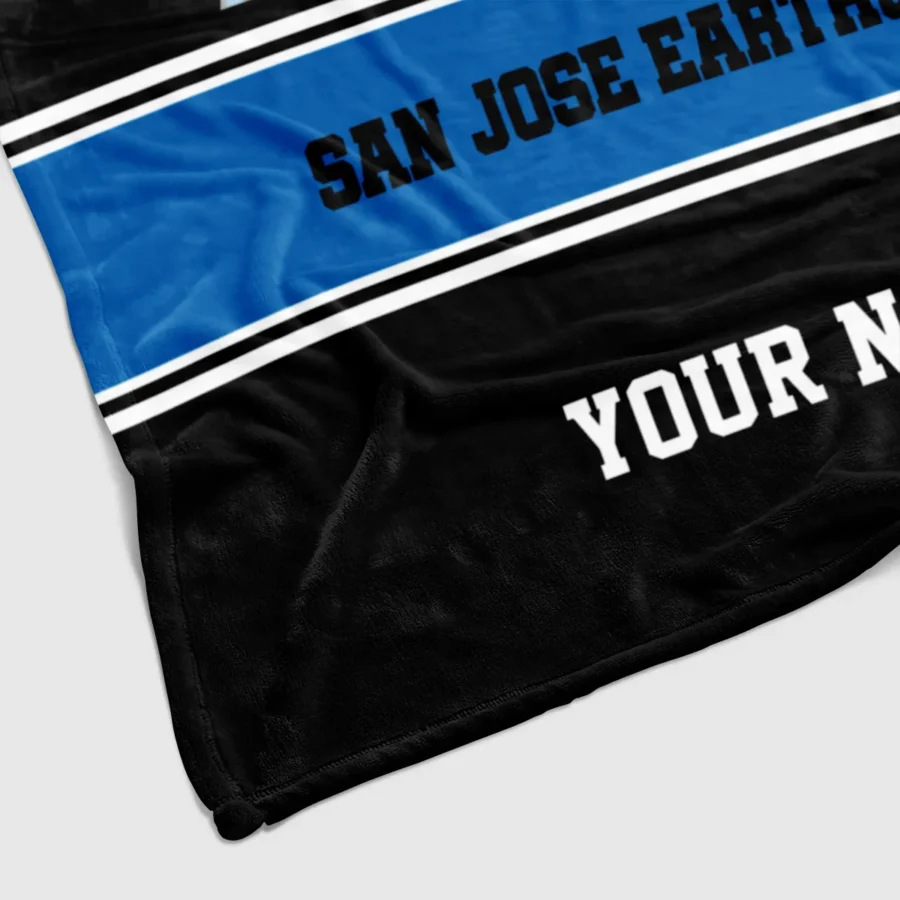 Special Release San Jose Earthquakes MLS Blanket All Over Prints HOMLS081024BLK01SJ