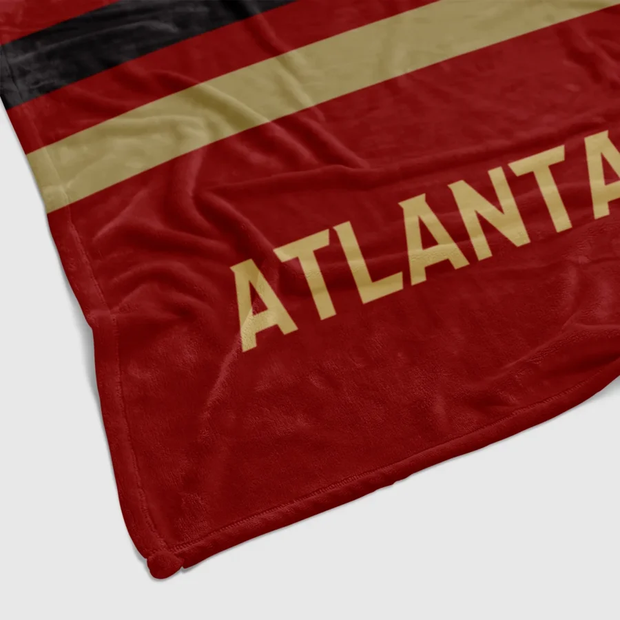 Special Release Atlanta United MLS Blanket All Over Prints HOMLS101024BLK01ATL