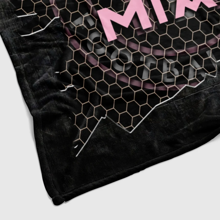 Special Release Inter Miami MLS Blanket All Over Prints HOMLS111024BLK01MIA