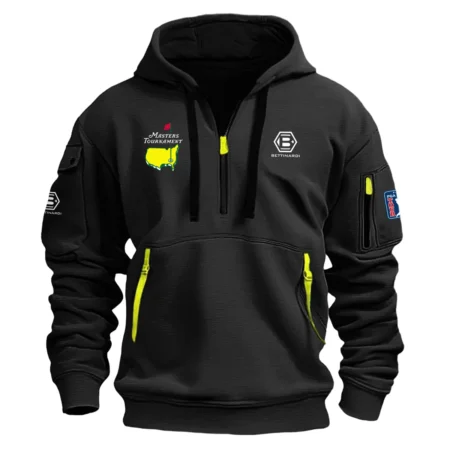 Bettinardi Golf Masters Tournament Exclusive Logo Fashion Hoodie Half Zipper HOMT231024A01BGHHZ - Black