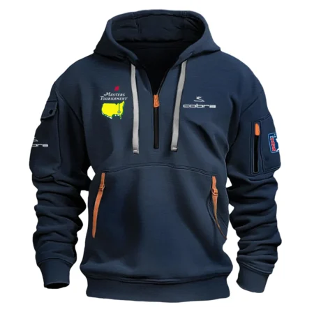 Cobra Golf Masters Tournament Exclusive Logo Fashion Hoodie Half Zipper HOMT231024A01CBHHZ - Navy