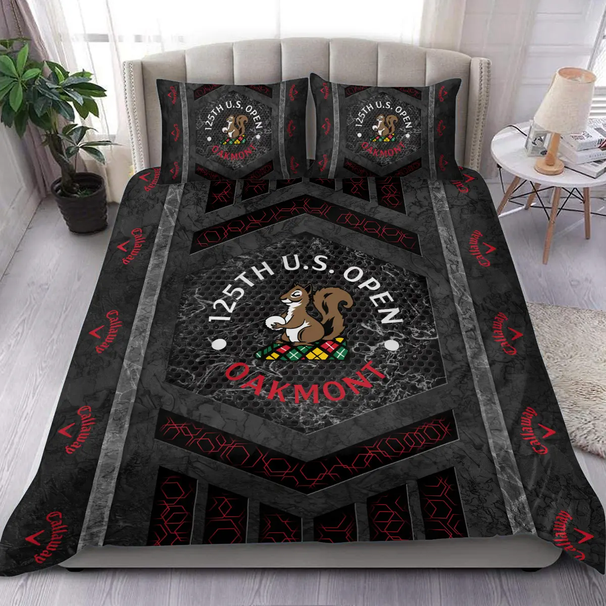 2025 PGA Championship Tournament Callaway Brand Exclusive Logo All Over Prints BLPGC231024A01CLWBLK - Blanket