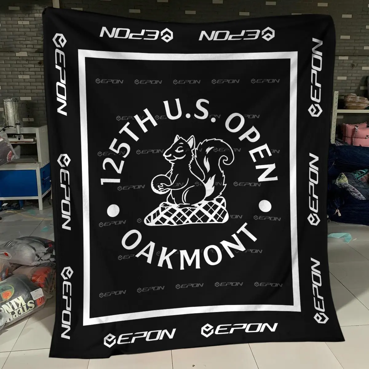 The Open Championship Tournament Epon Brand Exclusive Logo All Over Prints BLTOC221024A01EPBLK - Blanket