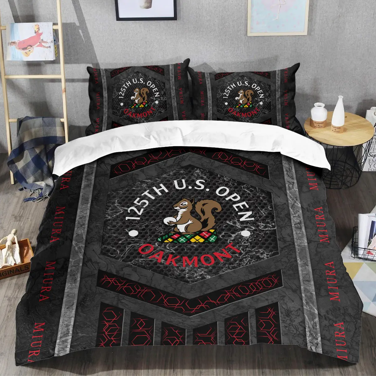 125th U.S. Open Tournament Miura Golf Brand Exclusive Logo All Over Prints BL125231024A01MGSJT - Bedding Set