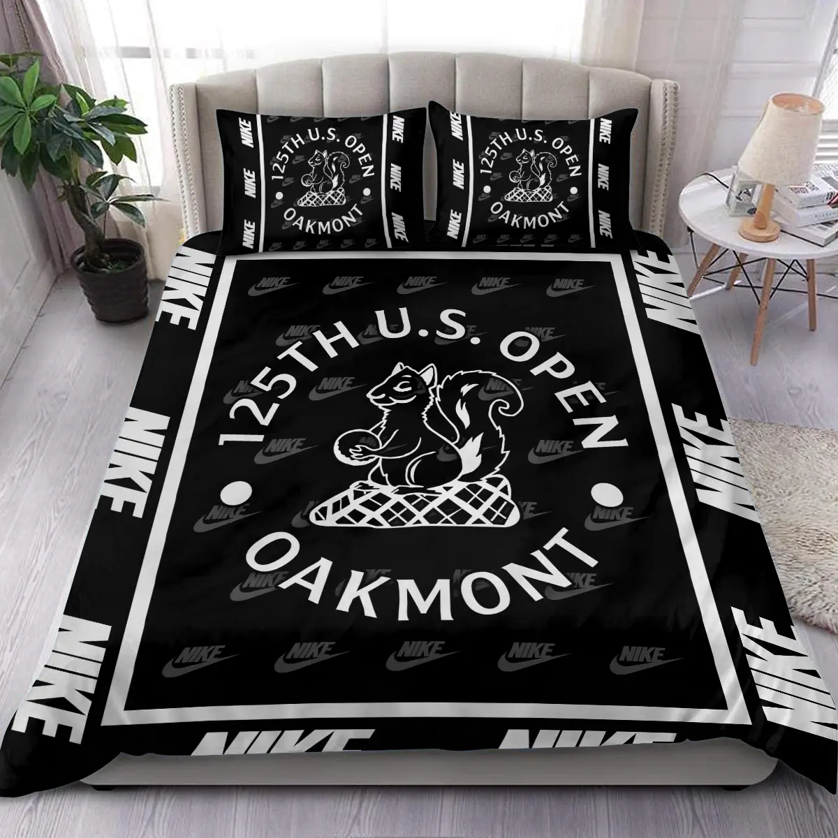 The Open Championship Tournament Nike Brand Exclusive Logo All Over Prints BLTOC221024A01NKBLK - Blanket