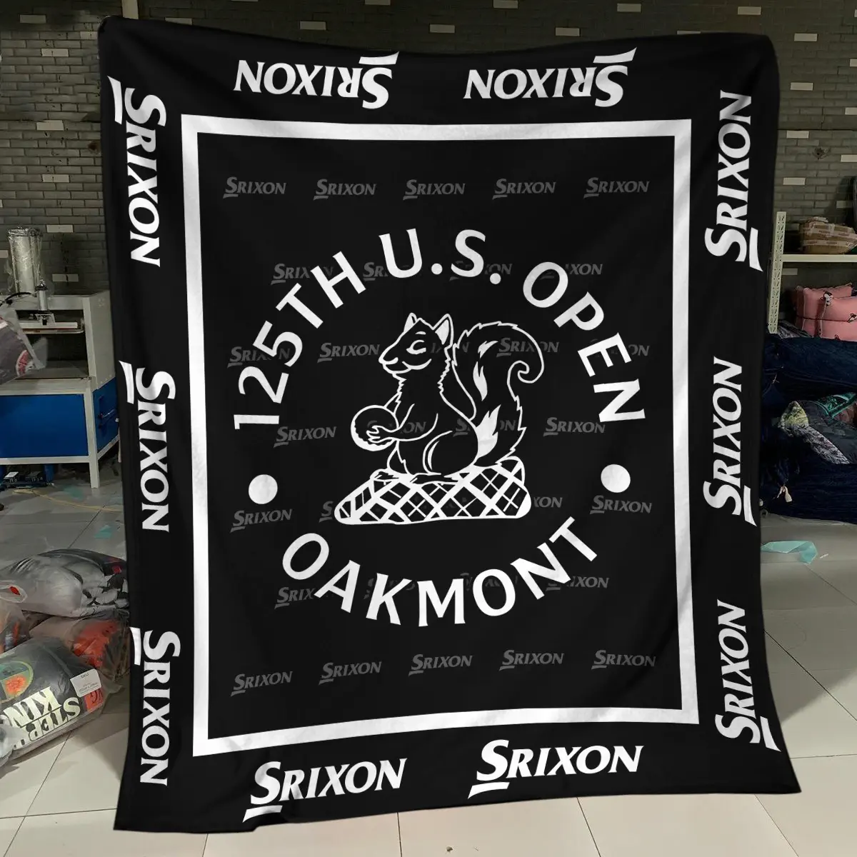 2025 PGA Championship Tournament Srixon Brand Exclusive Logo All Over Prints BLPGC221024A01SRBLK - Blanket