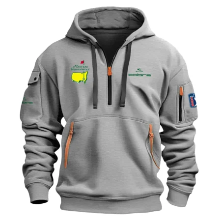 Cobra Golf Masters Tournament Exclusive Logo Fashion Hoodie Half Zipper HOMT231024A01CBHHZ - Gray