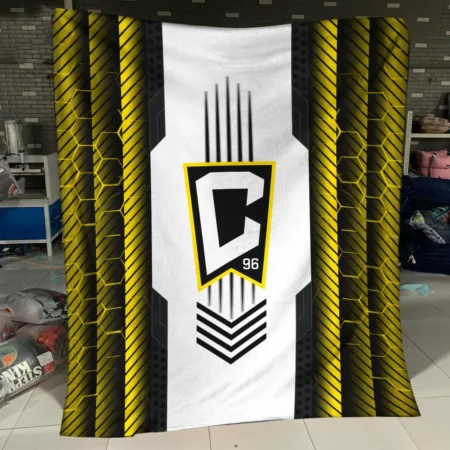 Abstract Geometric Pattern MLS Columbus Crew Exclusive All Over Prints BLMLS101024A2CLBBLK - Blanket