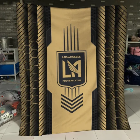 Abstract Geometric Pattern MLS Los Angeles FC Exclusive All Over Prints BLMLS101024A2LAFBLK - Blanket