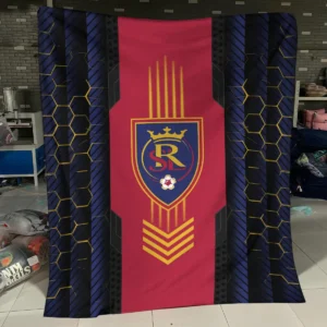 Abstract Geometric Pattern MLS Colorado Rapids Exclusive All Over Prints BLMLS101024A2COLBLK - Blanket