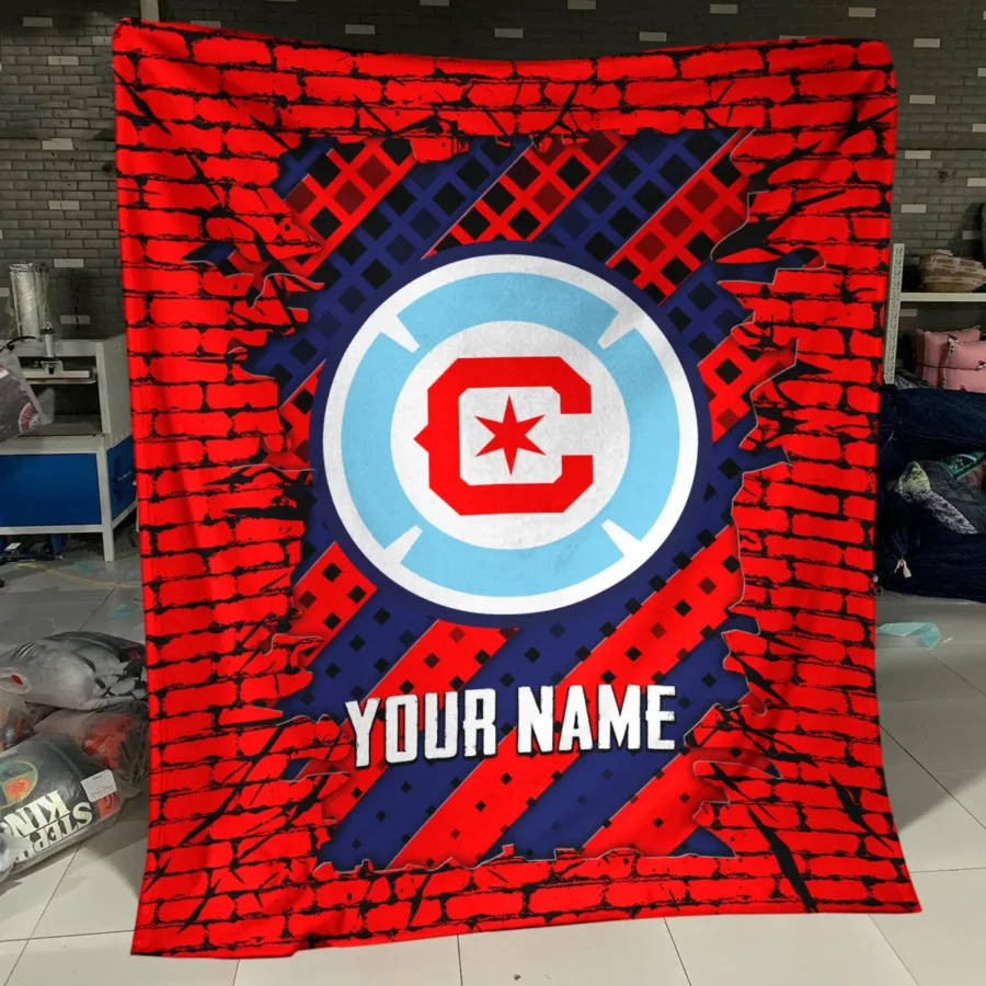 Breaking Wall MLS Chicago Fire Exclusive All Over Prints BLMLS111024A1CHIBLK - Blanket