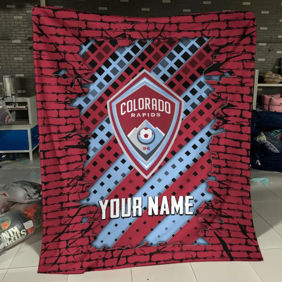 Breaking Wall MLS Colorado Rapids Exclusive All Over Prints BLMLS111024A1COLBLK - Blanket